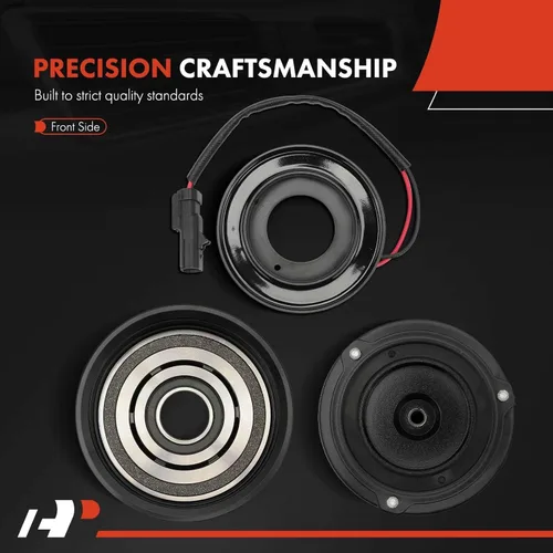 Vista 4 de Kit de embrague de compresor de A/C de A-Premium compatible con Dodge Charger 2006-2010, Challenger 2008-2010, Magnum 2005-2008 y Chrysler 300