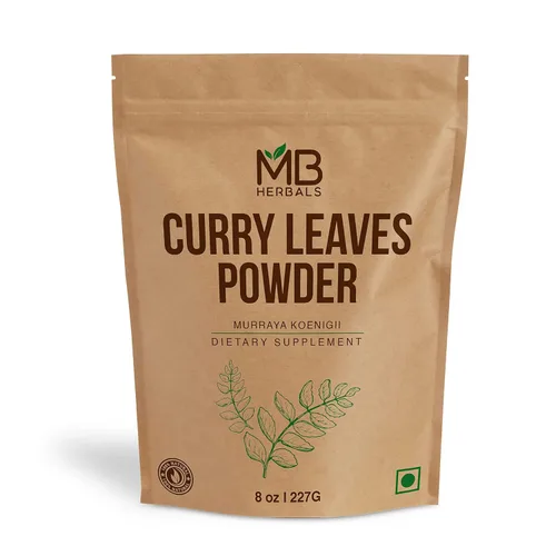MB Herbals Curry Leaf Powder 227 Gram | 8 oz | Curry Leaves Powder | Promotes Hair Growth | Hair Volume | Thicker Hair