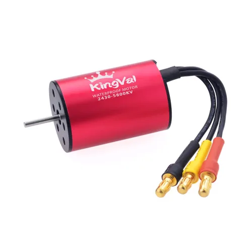 Vista 10 de KingVal Reemplazo 2845 2600KV Eje de motor sin escobillas impermeable 0.125 in compatible con 1/14 RC Car