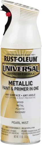 Vista 142 de Rust-Oleum 267298-6PK Pintura en aerosol martillada universal para todas las superficies, 12 onzas, blanco, paquete de 6