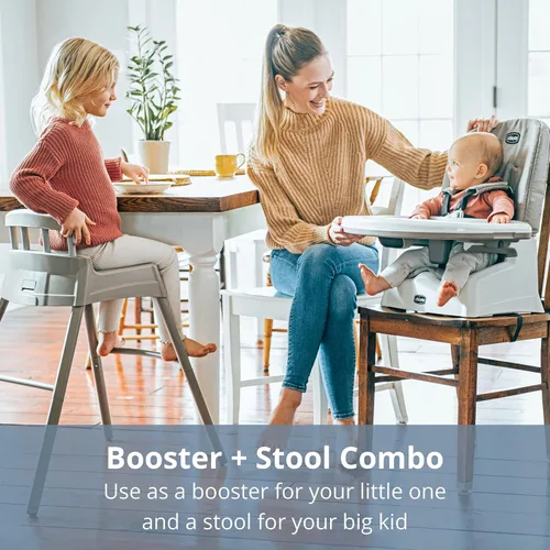 Vista 8 de Chicco Stack Hi-Lo - Silla alta convertible multiusos 6 en 1, reclinables para bebés y niños pequeños, fácil de limpiar, silla alta para bebé, Arena