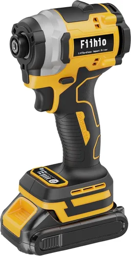 Vista 8 de Destornillador de impacto inalámbrico compatible con batería Dewalt de 20 V/60 V máximo, mandril hexagonal de 1/4 de pulgada con 2500 en libras, 4