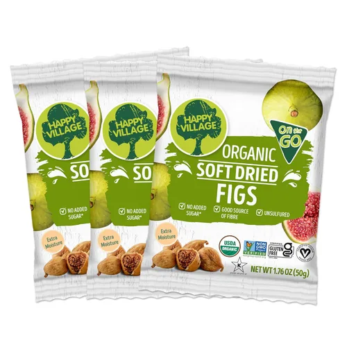Vista 25 de Happy Village Dátiles Orgánicos Sin Hueso, Fruta de Dátiles Secos Sin Azúcar Añadido, 40 OZ (2 Paquetes de 20 OZ) - Kosher, Sin OGM, Sin Endulzar