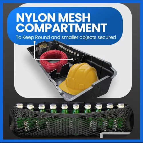 Vista 3 de Tyger Auto Caja de almacenamiento para debajo del asiento compatible con Chevy Silverado GMC Sierra 1500 2007-2013; 2007-2014 2500 3500HD Crew Cab