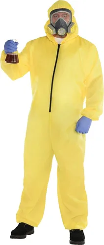 Party City Disfraz de Halloween para hombre, talla grande, incluye suéter y máscara multicolor