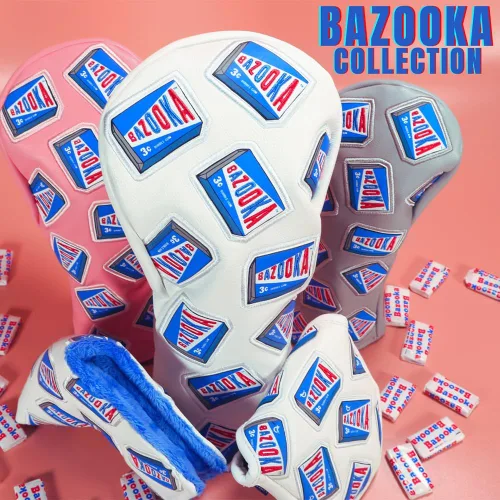 Vista 5 de CMCDESIGN Funda híbrida para cabeza de golf Bazooka Wrapper - Forro suave de guante - Elementos de diseño incluyen diseño personalizado en la casa