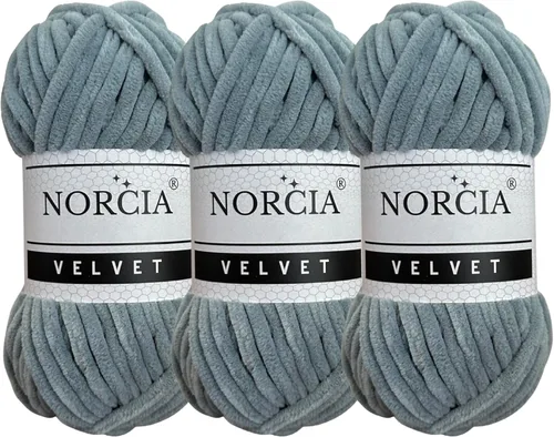 Vista 28 de Hilo de Terciopelo Suave Chenille para Ganchillo Super Voluminoso (100g-3.50oz) (68m-74.3 yds) Hilo para Manta de Bebé para Tejer Amigurumi Hilo