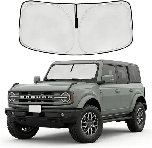 Vista 29 de Parasol para parabrisas Rivian R1S 2022-2024 2025, parasol para ventana frontal, ajuste personalizado, accesorios R1S, visera solar, pantalla
