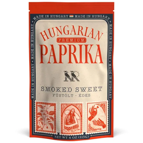 Vista 11 de Colección de Especias de Pimentón Húngaro Premium JUEGO DE REGALO – Dulce, Ahumado y Picante (3 x 4 oz) - Cinco Tarjetas de Recetas Tradicionales