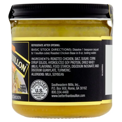Vista 4 de Better Than Bouillon Base de pollo asado de alta calidad, hecha con pollo asado sazonado, 38 porciones, base mezclable para mayor sabor, 8.00 onzas