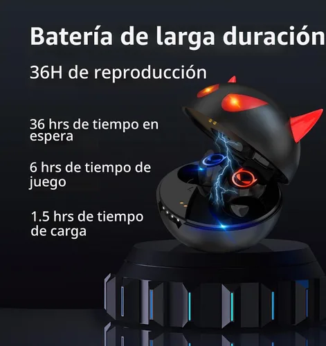 Vista 5 de Auriculares inalámbricos Bluetooth, auriculares inalámbricos para niños 2024 que reducen el ruido Bluetooth 5.1, impermeables, deportivos, TWS NUEVO