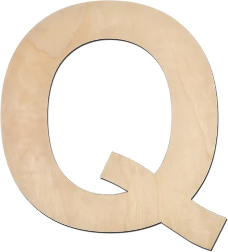 Vista 13 de Letra de madera A de 12 pulgadas de grosor, letra de madera grande sin terminar de 1/4 de pulgada de grosor para decoración de pared del hogar