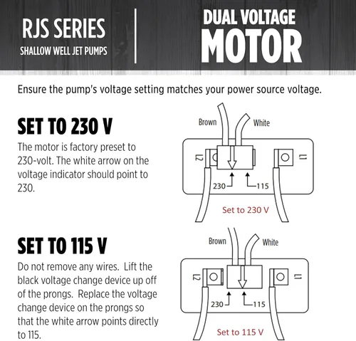 Vista 5 de Red Lion RJS-50-PREM 1/2 HP, 12 GPM, 115/230 V, Bomba de chorro para pozo poco profundo de hierro fundido premium, Roja, 602206