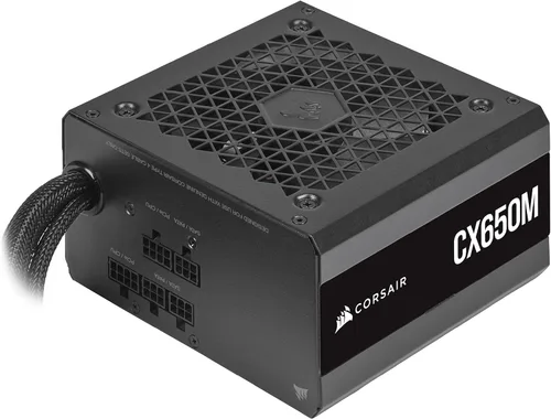 Vista 10 de CORSAIR CX550 80 Plus Bronce Fuente de alimentación ATX de bajo ruido no modular de 550 vatios - NA - Negro