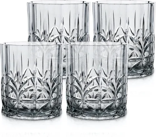 Vista 15 de BELLAFORTE - Vaso corto irrompible de plástico Tritan, juego de 4, 13 oz - Vasos de bebida de corte de cristal irrompibles Myrtle Beach al