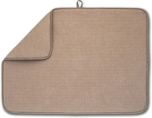 Vista 8 de Bellemain XXL Tapete para Platos de Microfibra para Secar Platos, Súper Absorbente (Negro, 17" x 24")