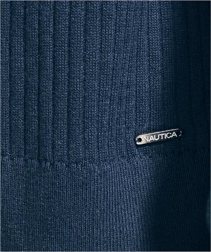 Vista 5 de Nautica Cárdigan acanalado con capas abiertas para mujer