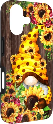 Vista 3 de Yellow Sunflower Gnome for Women Cute Summer Flower Pattern Case for iPhone 17