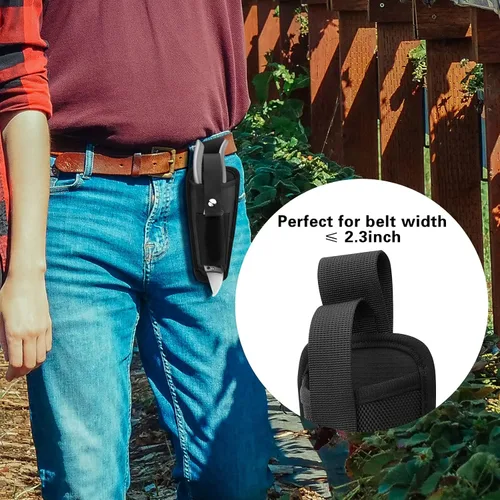 Vista 4 de Funda para herramientas para tijeras de podar, tijeras de podar, colgar para jardín, alicates, tijeras de podar, tijeras de podar