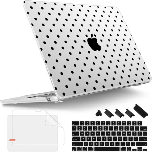 Vista 8 de Tuiklol Funda rígida para MacBook Air 2026, 2025, 2024, 2023, modelo M5, A3448, M4, A3241, M3, A3114, M2, A2941, funda rígida para MacBook de 15.3