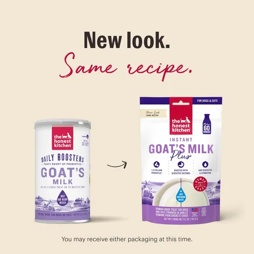 Vista 3 de The Honest Kitchen Leche de Cabra Instantánea de Calidad Humana con Probióticos para Perros y Gatos, 5.2 Onzas