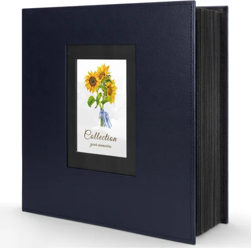 Álbum de fotos 4x6 600 fotos, cubierta de cuero de gran capacidad, contiene 600 imágenes horizontales y verticales de 4x6, regalo conmemorativo para
