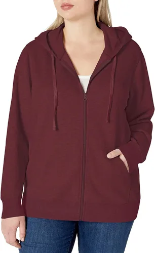 Vista 5 de Tienda Essentials Sudadera con capucha y cremallera completa para mujer (disponible en tallas extragrandes)