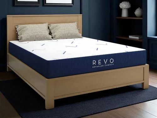 Vista 13 de Revo Synergy - Colchón híbrido de espuma viscoelástica y resortes interiores, tamaño Queen