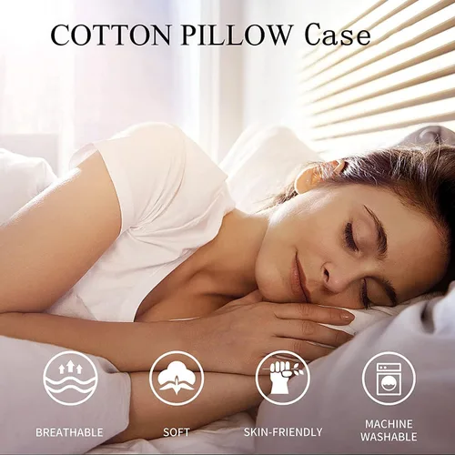 Vista 7 de Juego de 2 fundas de almohada de tamaño de viaje de 12 x 16 pulgadas, suaves de 500 hilos, 100% algodón egipcio, cierre de cremallera, fundas