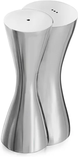 nambe Hug - Salero y pimentero | Juego de 2 piezas | Herramienta de cocina | Botella de condimento de sal de azúcar y especias para mesa, RV,