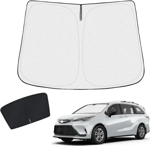 Vista 12 de KUST Parasol para parabrisas para Mazda 3 2010-2013, accesorios de ventana, parasol cubierta solar plegable, bloquea los rayos UV, mantiene