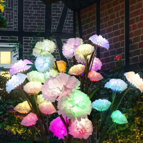 Vista 8 de Sunflower Solar Flowers Lights - Solar Garden Lights Outdoor Waterproof, 40 Hour Solar Powered Outside Decor Decoration for Yard Patio Pathway Lawn