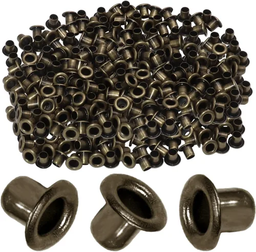 Vista 51 de Litoexpe Ojales Pequeños de 1.5MM, 200 Piezas, Ojales Autoadhesivos para Núcleos de Cuentas, Ropa, Cuero, Lona (Latón Antiguo)