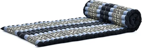 Vista 343 de Leewadee colchón tailandés enrollable para cama de invitados, tapete de yoga, para masaje tailandés, ecológico, orgánico y natural.