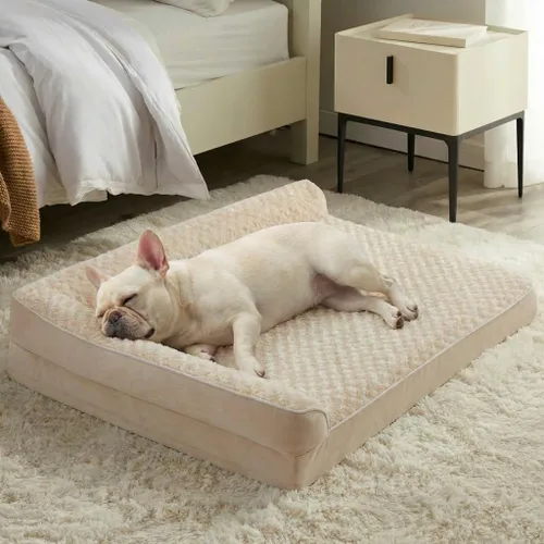 Vista 17 de BFPETHOME Camas ortopédicas para perros grandes - Cama de sofá impermeable para perros con funda extraíble y lavable, cama grande para mascotas