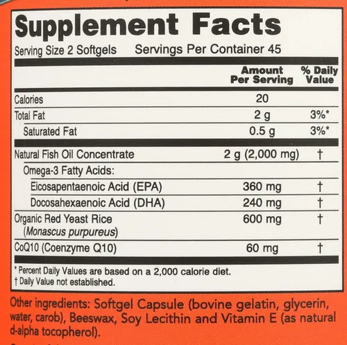 Vista 3 de Now Foods Cápsulas Blandas Omega 90 Rojas