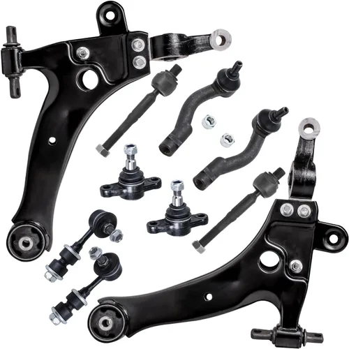 Vista 171 de Detroit Axle - Kit de suspensión delantera de 10 piezas para Chevrolet Trailblazer GMC Envoy 2002-2009 2003 2004 2005 2006 2007 2008 Brazos
