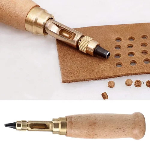 Vista 4 de Utoolmart Herramienta de encuadernación de agujeros de tornillo ajustable, herramienta automática de perforación, herramienta de encuadernación