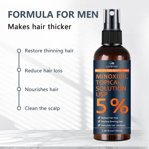 Vista 7 de Minoxidil - Kit de crecimiento de barba para hombres, minoxidil para mujeres, kit de crecimiento del cabello, tratamientos de pérdida de cabello