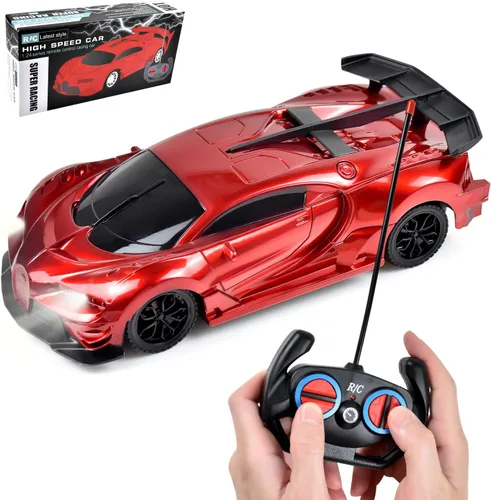 Vista 7 de Tuko Juguetes de coche a control remoto, juguetes RC para niños y niñas de más de 3 años (azul)