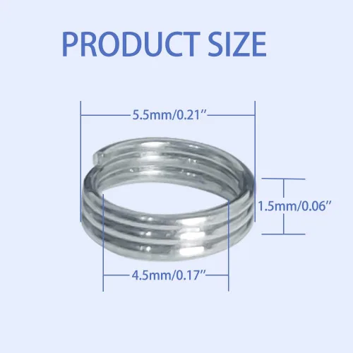 Vista 4 de LeFeng - 200 anillos tóricos para eje de dardos y anillos de acero para dardos, anillos de eje de dardos antideslizantes, anillos de acero