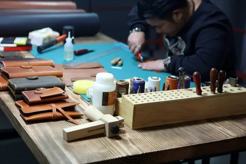 Vista 8 de Distressed Leather Men long walletslim vertical bifold walletPersonalized leather clutch card holder travel wallets -W005LZM