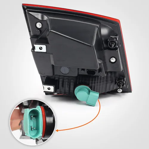 Vista 5 de Conjunto de luz trasera interior compatible con Dodge Journey 2011-2020 Luz trasera LED interior trasera derecha lado del pasajero 68078516AD