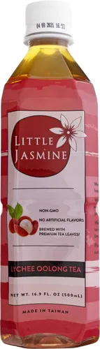 LITTLE JASMINE Té Lychee Oolong, 16.9 onzas líquidas (paquete de 12)