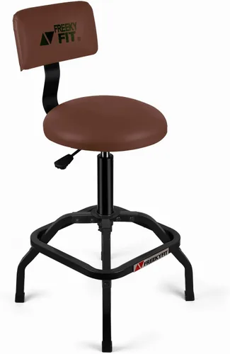 Vista 10 de Taburete de tienda con respaldo, taburete de garaje mecánico para taller, taburetes de tienda ajustables, taburetes acolchados para banco de trabajo