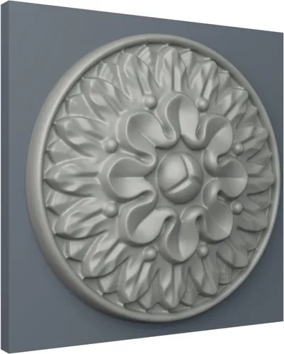 Vista 5 de Ekena Millwork ROS02X02ME Roseta redonda Medway, 5 1/2"OD x 1 1/8"P, imprimado