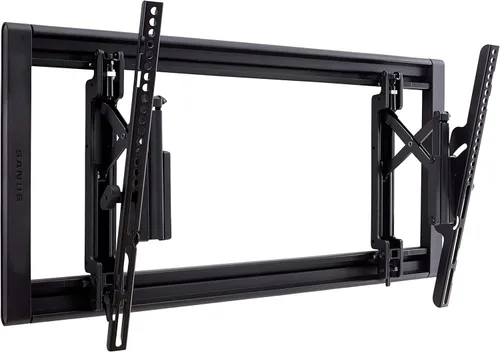 SANUS Soporte de pared inclinable para televisores de 42" a 90" - Perfil bajo y diseño universal - Combate el deslumbramiento de la pantalla - Fácil