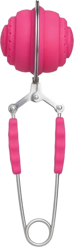 Vista 8 de HIC Kitchen Infusor de té de bola a presión, acero inoxidable 18/8, para té de hojas sueltas y especias para calentar