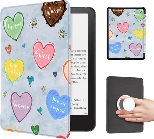 Vista 18 de CoBak Funda con cubierta magnética plegable para Kindle Paperwhite de 7 pulgadas de 12ª generación 2024 y Kindle Colorsoft - para PopSockets Grip