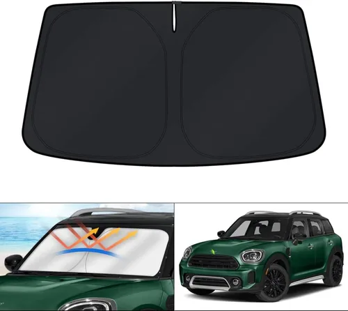 Vista 39 de KUST Parasol para parabrisas para Volkswagen VW ID.4 2021-2025 2026, accesorios para ventana, protector plegable, bloquea los rayos UV, mantiene